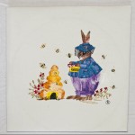rabbit with honey bees