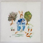 rabbit in vegetables garden